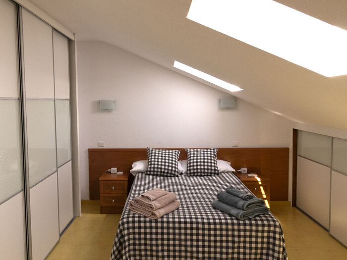 Dormitorio en la buhardilla